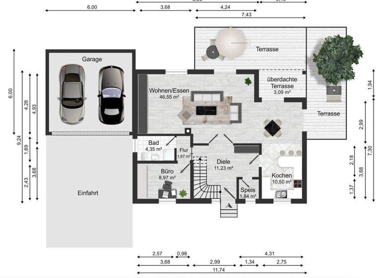 Einfamilienhaus zum Kauf provisionsfrei 948.000 € 5,5 Zimmer 138 m² 752 m² Grundstück Oberbergen Penzing 86929