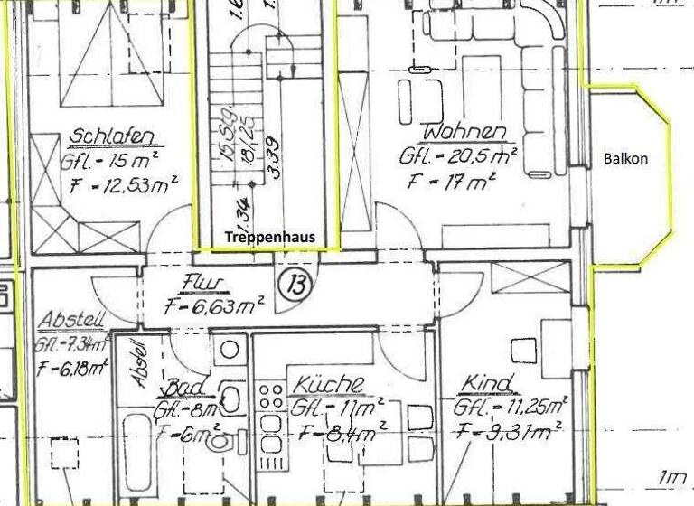 Wohnung zur Miete 550 € 3,5 Zimmer 69 m² 2. Geschoss frei ab 01.06.2026 Amtsgärten 2-4 Boizenburg 19258