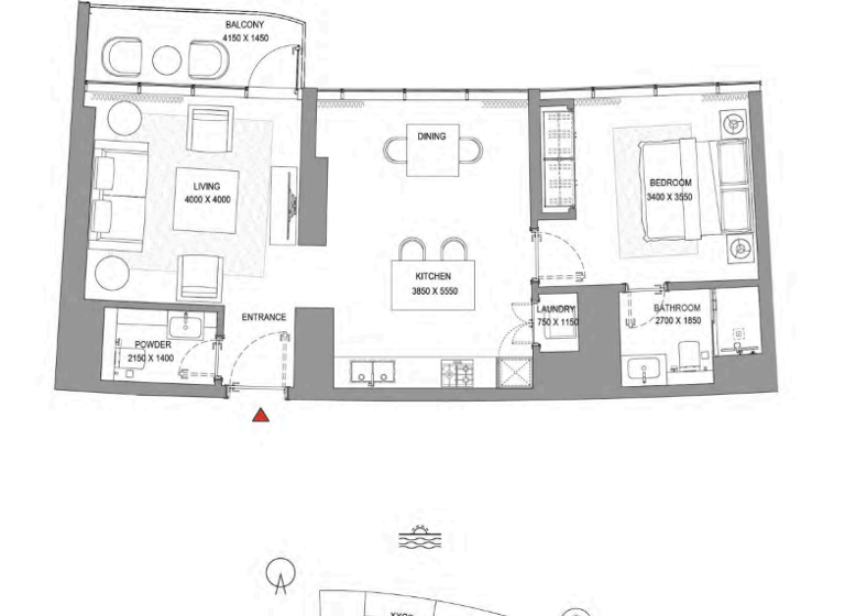 Wohnung zum Kauf 981.676 € 2 Zimmer 80 m² Dubai