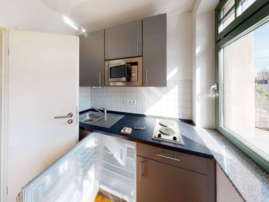 Studio zur Miete 405 € 1 Zimmer 34 m² 4. Geschoss Ludwig-Wucherer-Straße 87 Paulusviertel Halle (Saale) 06108