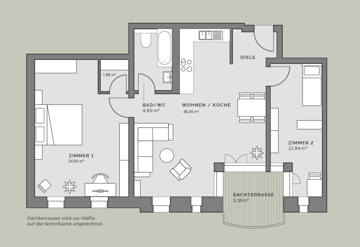 Wohnung zum Kauf provisionsfrei 799.000 € 3 Zimmer 84 m²<br/>Wohnfläche Moabit Berlin 10557