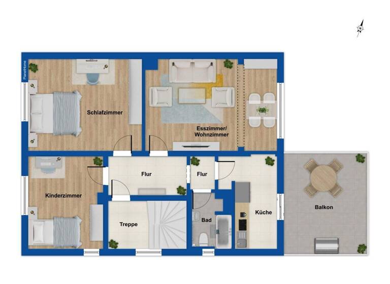 Wohnung zum Kauf 179.000 € 3 Zimmer 84,3 m² 1. Geschoss Stadtmitte Bottrop 46236