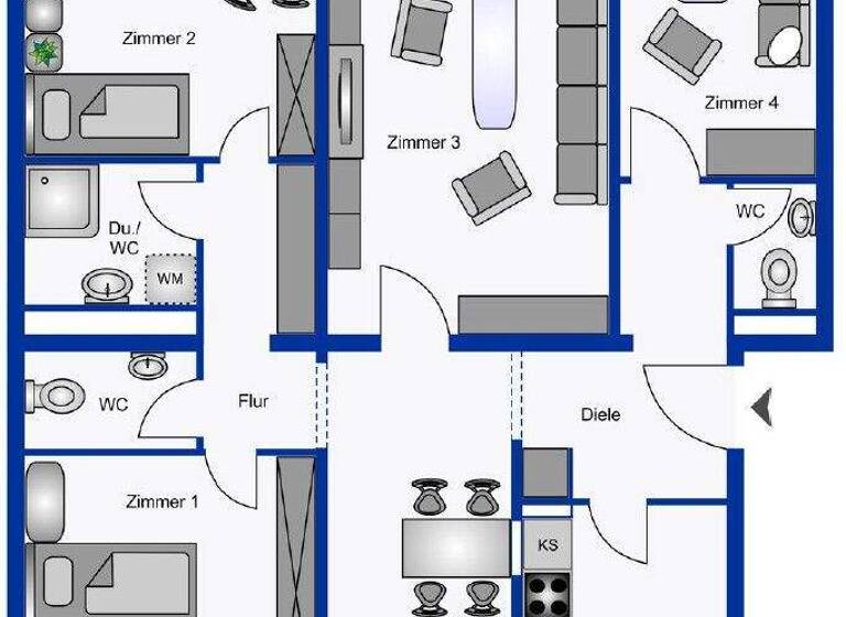 Wohnung zum Kauf 310.000 € 4 Zimmer 101 m² Kranichstein Darmstadt 64289