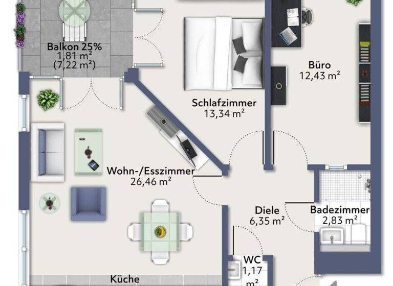 Wohnung zum Kauf 195.000 € 3 Zimmer 68 m² St Johann Saarbrücken 66111