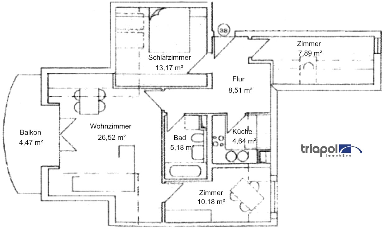 Wohnung zur Miete 650 € 4 Zimmer 80,6 m²<br/>Wohnfläche 2.<br/>Geschoss ab sofort<br/>Verfügbarkeit Am Weißiger Bach 139a Weißig (Am Weißiger Bach) Dresden 01328