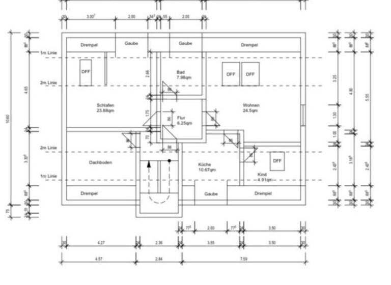 Wohnung zur Miete 650 € 2,5 Zimmer 78 m² 3. Geschoss Boele Hagen 58099