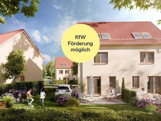 Doppelhaushälfte zum Kauf - Neubau provisionsfrei 627.400 € 4 Zimmer 113 m² 419 m² Grundstück frei ab 01.12.2026 Von-Watzdorf-Straße 40 Störmthal Großpösna 04463