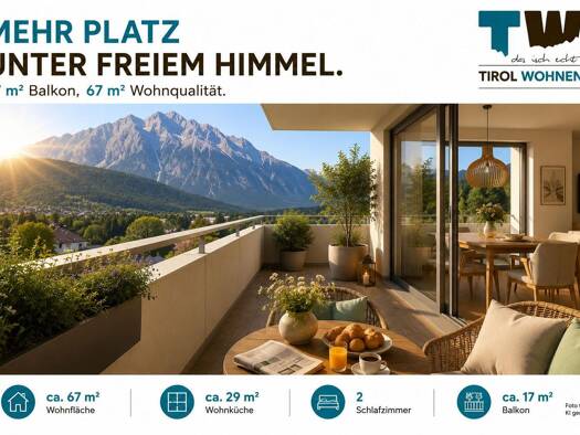 Wohnung zum Kauf 433.500 € 67 m² Telfs 6410