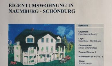 Wohnung zum Kauf provisionsfrei 87.900 € 2 Zimmer 65,8 m² 1 Geschosse Am Pöllnitzgraben 14 Schönburg Schönburg 06618