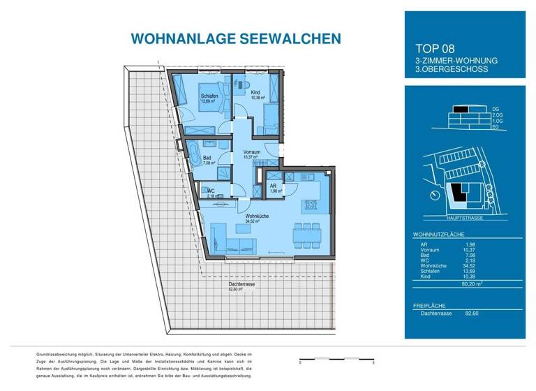 Wohnung zum Kauf - Erstbezug 910.000 € 3 Zimmer 80,2 m² Seewalchen am Attersee 4863