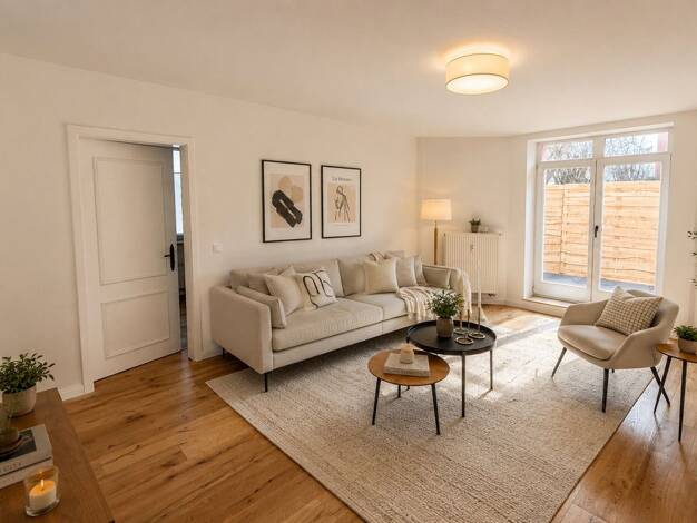 Wohnung zur Miete 850 € 2 Zimmer 61 m² EG Brandvorwerkstraße 72 Südvorstadt Leipzig 04275