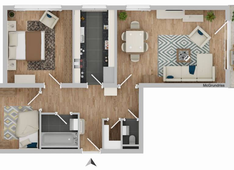 Wohnung zum Kauf 215.000 € 3 Zimmer 72,4 m² 5. Geschoss Neckarrems Remseck 71686