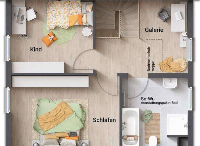 Einfamilienhaus zum Kauf - Erstbezug provisionsfrei 187.290 € 3 Zimmer 90 m² 680 m² Grundstück Molzen Uelzen 29525