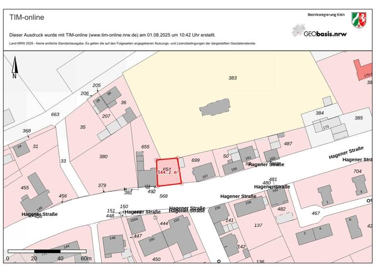 Grundstück zum Kauf 60.000 € 344 m² Grundstück Gevelsberg 58285