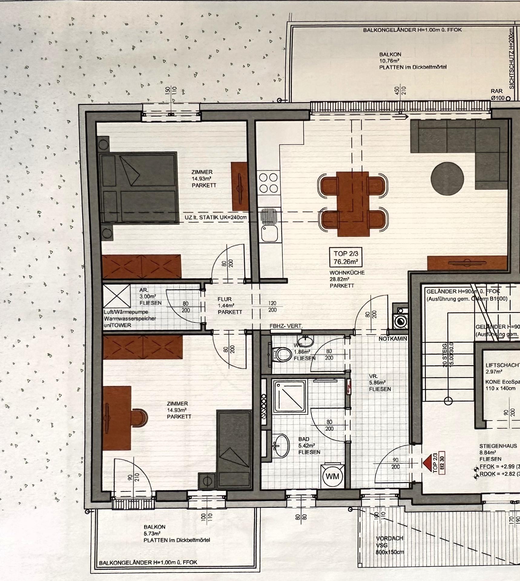 Wohnung zum Kauf 299.000 € 3 Zimmer 77 m²<br/>Wohnfläche 1.<br/>Geschoss Alland 2534