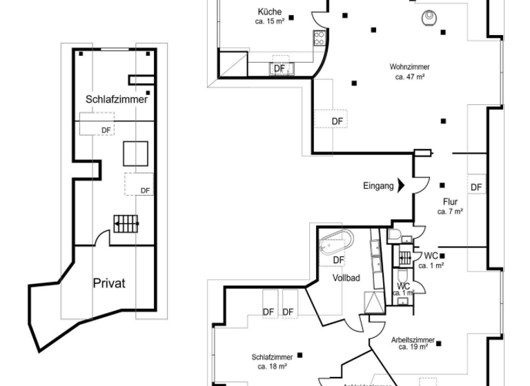 Wohnung zur Miete 4.150 € 4 Zimmer 135 m² Harvestehude Hamburg 20144