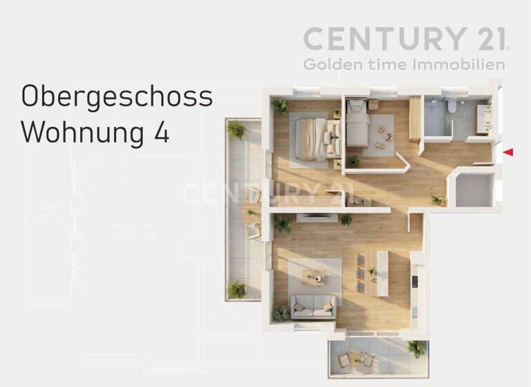Wohnung zum Kauf 275.325 € 2 Zimmer 48,7 m² 2. Geschoss Trostberg 83308