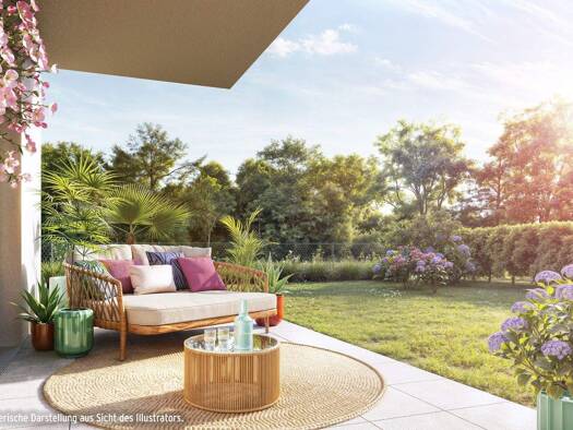 Wohnung zum Kauf - Neubau 446.900 € 2 Zimmer 52 m² EG Furtweg Unterschleißheim 85716