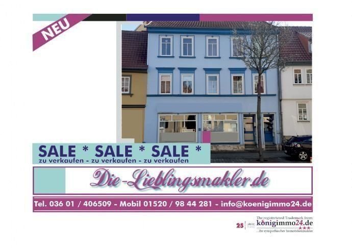 Mehrfamilienhaus zum Kauf als Kapitalanlage geeignet 349.000 € 450 m²<br/>Wohnfläche 388 m²<br/>Grundstück Mühlhausen Mühlhausen/Thüringen 99974