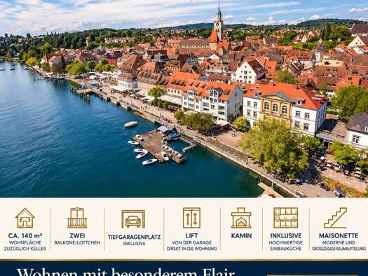 Maisonette zur Miete 1.570 € 4 Zimmer 140 m² Geschoss 2/3 frei ab 15.12.2026 Überlingen Überlingen 88662