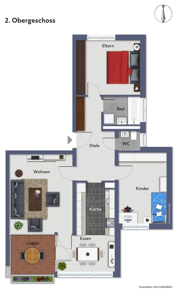 Wohnung zum Kauf 349.000 € 3,5 Zimmer 79,7 m²<br/>Wohnfläche Sonnenhübel - Burach Ravensburg 88212