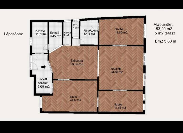 Wohnung zum Kauf 820.000 € 5 Zimmer 153 m² 5. Geschoss Budapest 1015