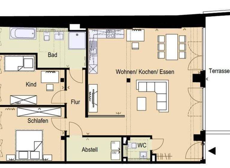 Wohnung zur Miete 2.029 € 3 Zimmer 128,3 m² 1. Geschoss Burgergäßchen 4 Innenstadt Augsburg 86150