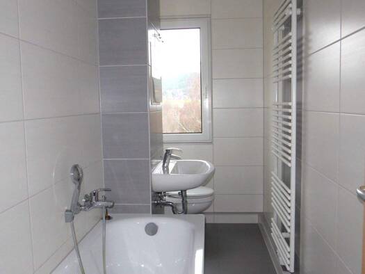 Wohnung zur Miete - Erstbezug 429 € 4 Zimmer 67 m² 2. Geschoss Adlerstr. 29 Saalfeld Saalfeld/Saale 07318