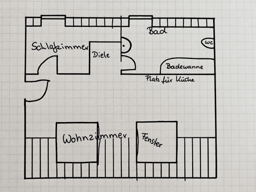 Wohnung zur Miete 510 € 2 Zimmer 34 m² Geschoss 3/3 frei ab 01.10.2026 Krankenhausstraße Erding Erding 85435