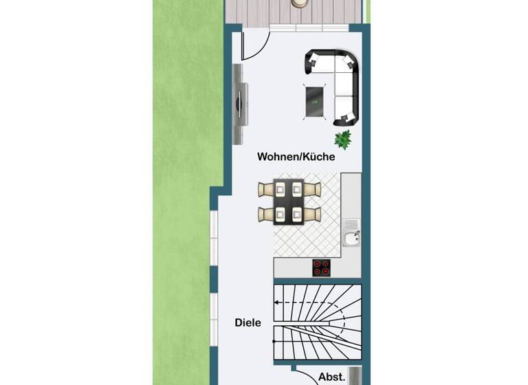 Reihenmittelhaus zum Kauf - Erstbezug provisionsfrei 479.000 € 5,5 Zimmer 107,5 m² 97 m² Grundstück Burgweinting-Harting Regensburg 93055