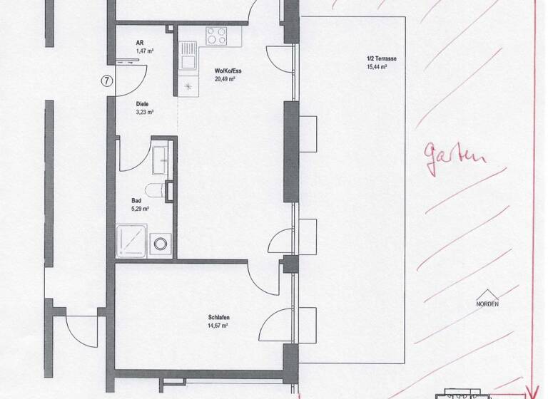 Terrassenwohnung zur Miete 650 € 3 Zimmer 71,8 m² Geschoss 1/4 frei ab 01.03.2026 Lederinstraße Waldkirchen 94065
