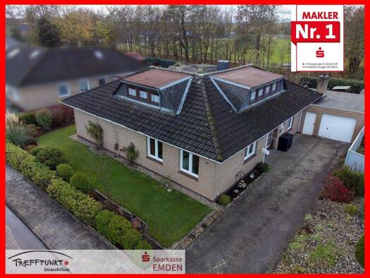 Bungalow zum Kauf 245.000 € 6 Zimmer 142,2 m² 786 m² Grundstück Twixlum Emden 26723