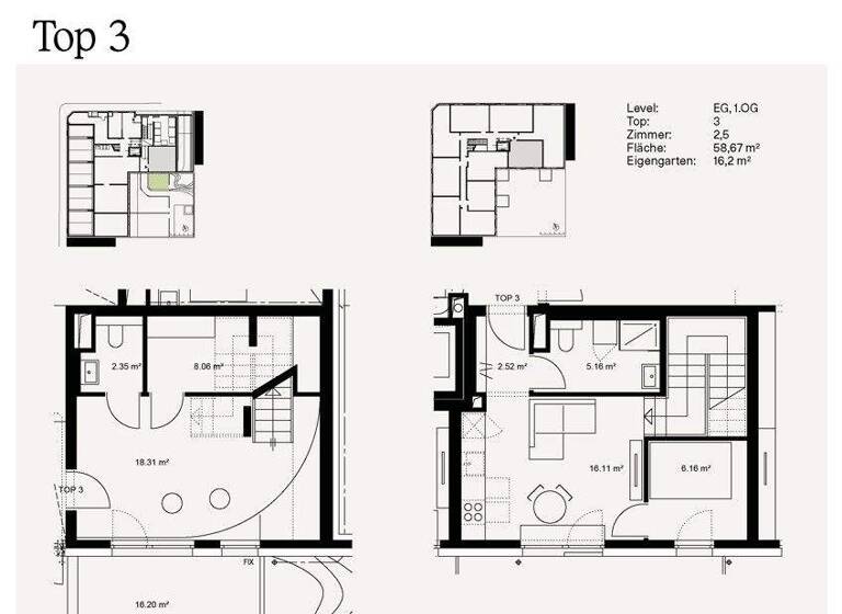 Maisonette zum Kauf - Erstbezug 356.200 € 2,5 Zimmer 58,6 m² EG Wien 1230