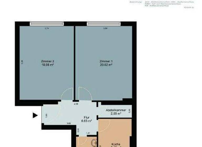Wohnung zur Miete 897 € 2 Zimmer 59,8 m² frei ab sofort Sonnenallee 21 Neukölln Berlin 12047