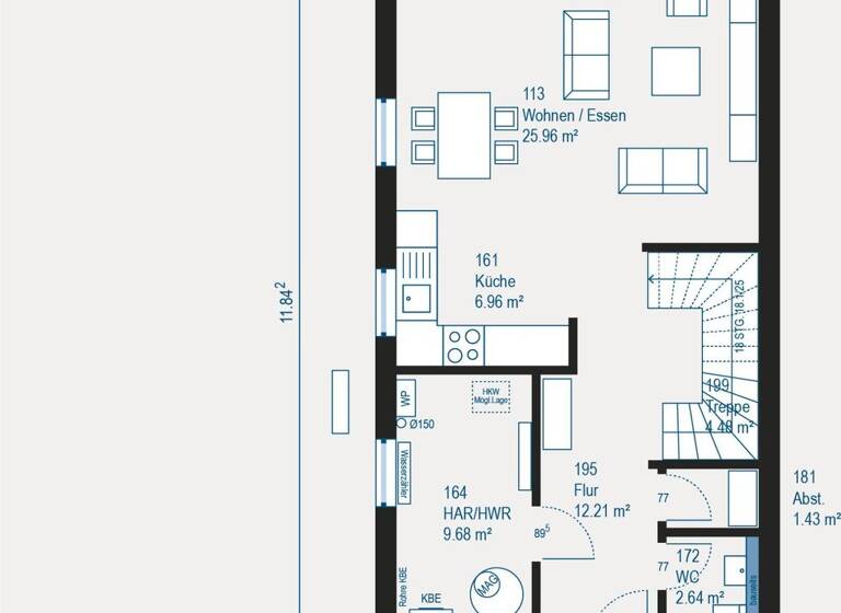 Doppelhaushälfte zum Kauf 610.900 € 4 Zimmer 125 m² 300 m² Grundstück Zerzabelshof Nürnberg 90480