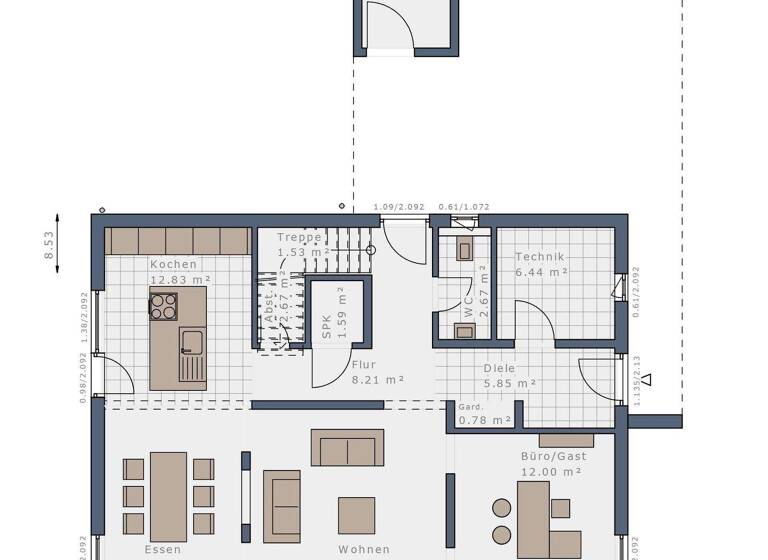 Einfamilienhaus zum Kauf provisionsfrei 498.800 € 5 Zimmer 169 m² 506 m² Grundstück Korschenbroich 41352