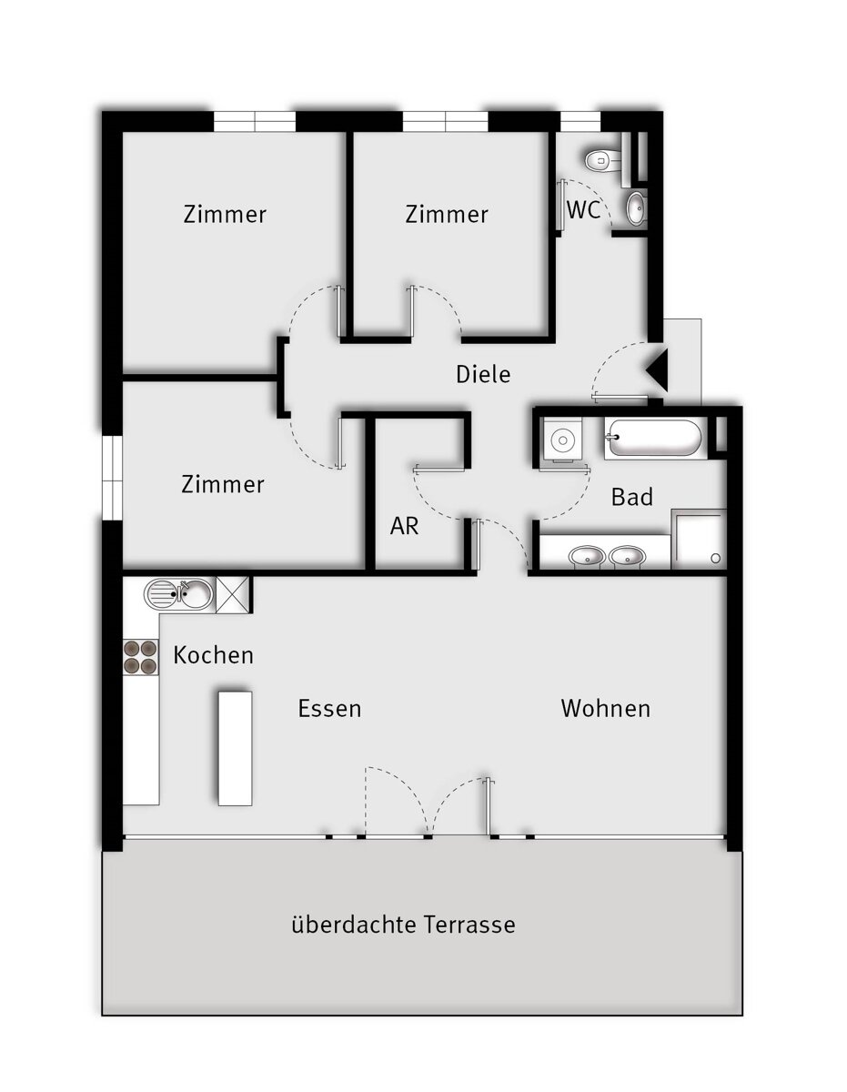 Wohnung zum Kauf 415.000 € 4 Zimmer 98,9 m²<br/>Wohnfläche Strassenhäuser 12 a Koblach 6842