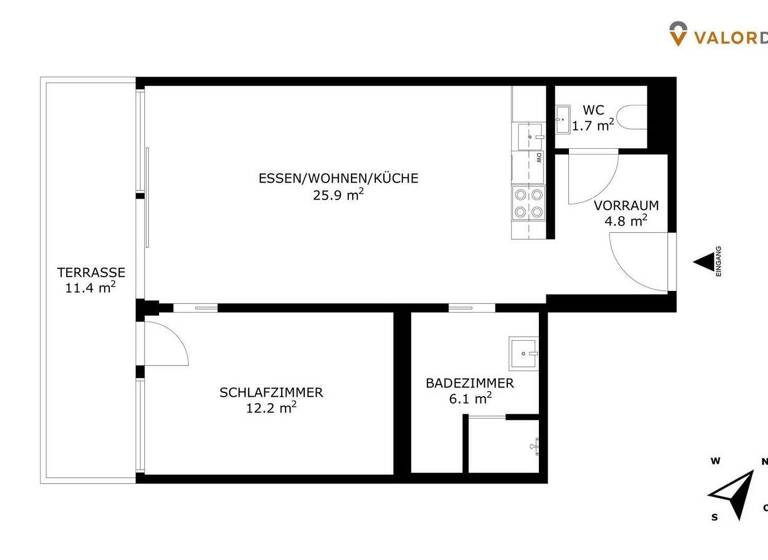 Wohnung zum Kauf 379.000 € 2 Zimmer 51 m² 2. Geschoss Sankt Leonhard Graz,03.Bez.:Geidorf 8010