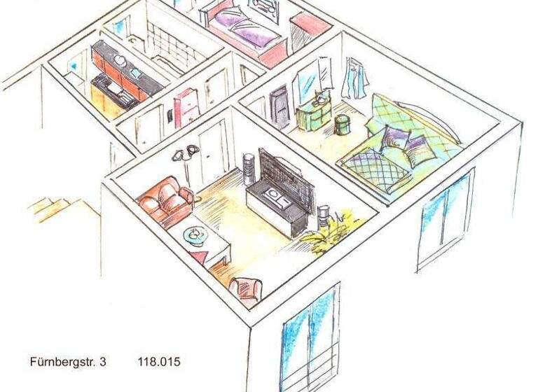 Wohnung zur Miete 255 € 3 Zimmer 59,2 m² 4. Geschoss L.-Fürnberg-Str. 3 Senftenberg 01968