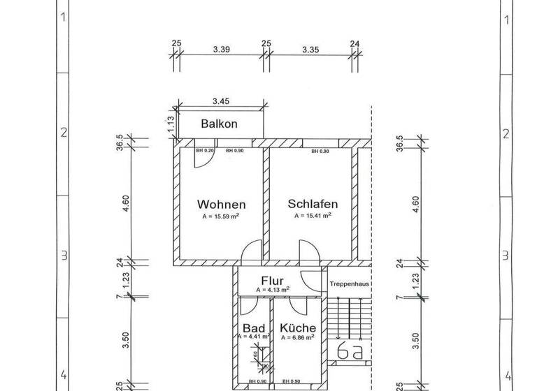 Wohnung zur Miete 300 € 2 Zimmer 48,8 m² 3. Geschoss frei ab sofort Tuchener Weg Heckelberg Heckelberg-Brunow 16259
