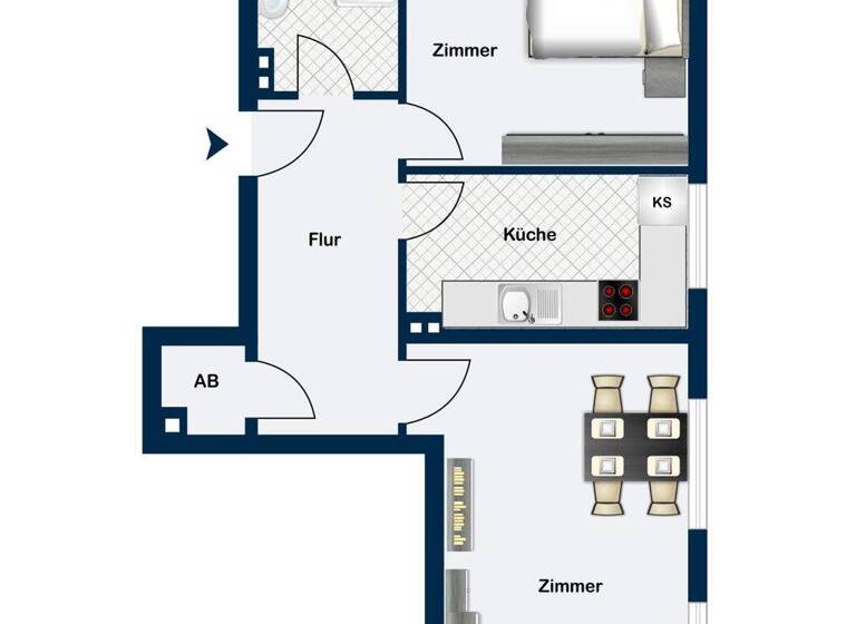 Wohnung zum Kauf 159.000 € 2 Zimmer 55 m² Ansbach 91522