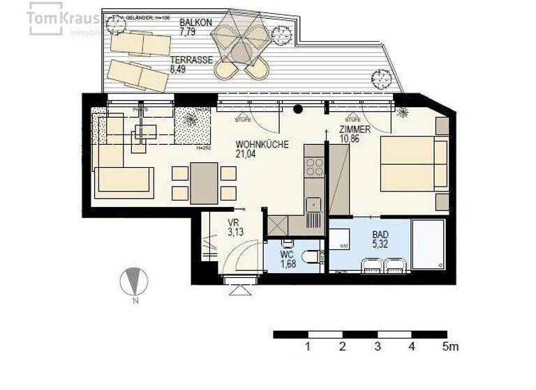 Wohnung zum Kauf - Erstbezug 376.000 € 2 Zimmer 42 m² 4. Geschoss Wien 1210