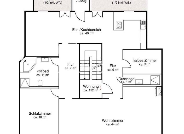 Wohnung zum Kauf 1.095.000 € 4 Zimmer 153 m² St. Georg Hamburg 20099