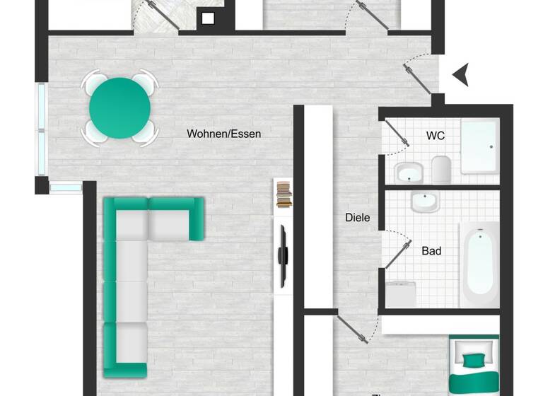 Wohnung zum Kauf 284.500 € 3,5 Zimmer 85 m² EG Nordheim 74226