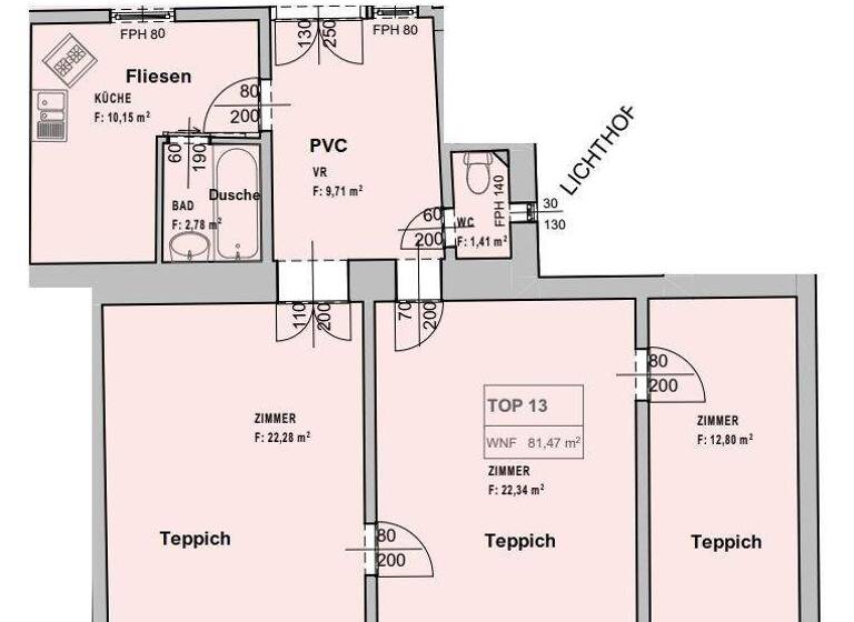Wohnung zum Kauf 320.000 € 3 Zimmer 83,3 m² Wien 1030