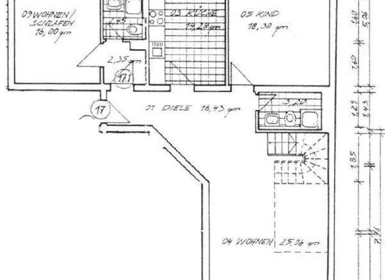 Maisonette zur Miete 1.500 € 5,5 Zimmer 180 m² Striesen-West Dresden 01309
