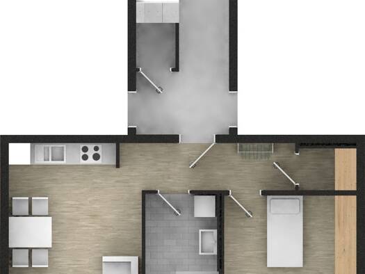 Wohnung zur Miete 395 € 2 Zimmer 46,5 m² frei ab sofort Schmölln Schmölln 04626