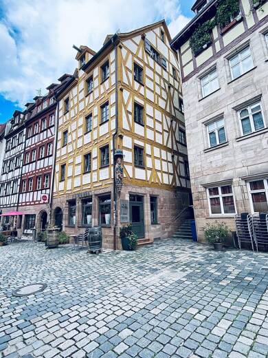 Maisonette zur Miete 1.000 € 1 Zimmer 84 m² Dachgeschoss, 4. Geschoss frei ab sofort Weißgerbergasse 26 Altstadt / St. Sebald Nürnberg 90403