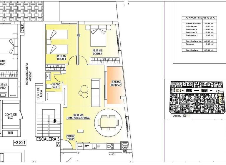 Terrassenwohnung zum Kauf 130 € 2 Zimmer 67 m² San Miguel de Salinas 03193