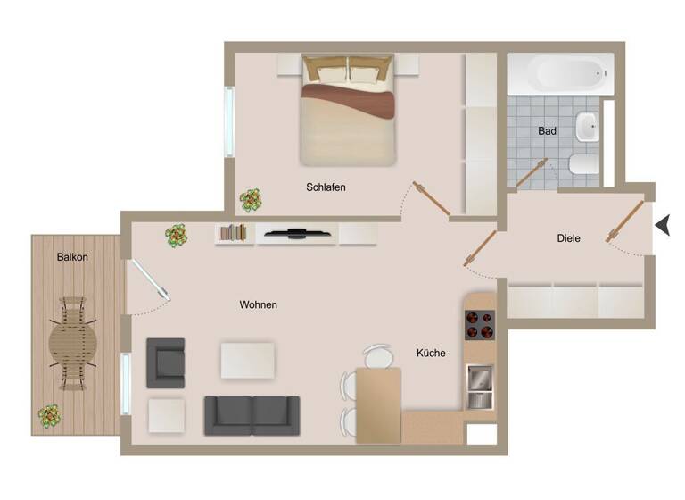 Wohnung zum Kauf als Kapitalanlage geeignet 38.000 € 2 Zimmer 47,5 m² Dittersbach Frankenberg 09669